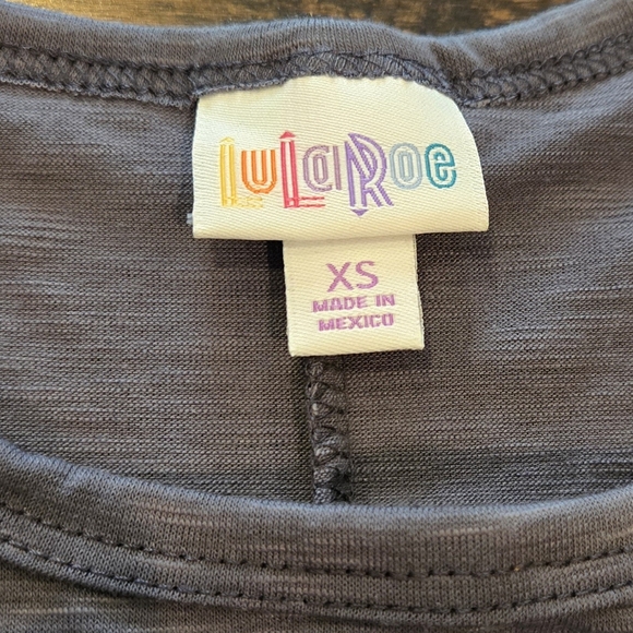 NWT LulaRoe Carly Dress Size XS Gray - Picture 3 of 7